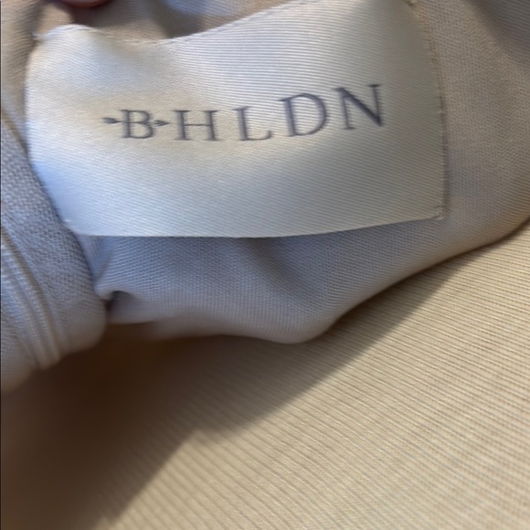 BHLDN Blush Sequin Off-Shoulder Wedding Gown - Picture 2 of 6